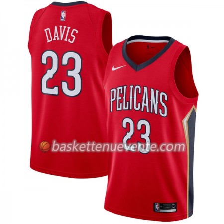 Maillot Basket New Orleans Pelicans Anthony Davis 23 Nike 2017-18 Rouge Swingman - Homme